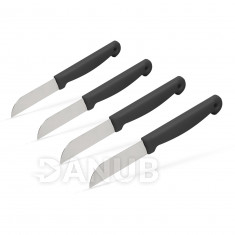 Kuchyňský nůž - černý - 4 ks