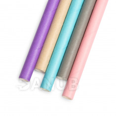 Papírová slámka - pastelová - 197 x 6 mm - 5 druhů - 150 ks / balení