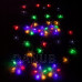 Vánoční led světelná záclona na spojování vnější flash - hvězdy - 180led - 2m multicolour / studená bílá