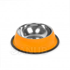 Miska pro psy - 15 cm - oranžová