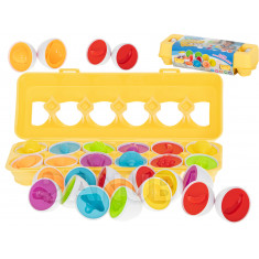 Montessori vajíčka - vzdělávací hra 12ks ovoce