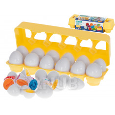 Montessori vajíčka - vzdělávací hra 12ks čísla