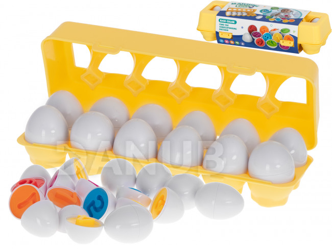 Montessori vajíčka - vzdělávací hra 12ks čísla