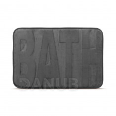 Rohožka do koupelny - "BATH" - šedá - 60 x 40 cm