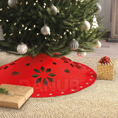 Kobereček pod vánoční strom - 90 cm x 3 mm - filc - červená