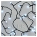 LED vánoční cherry řetěz - kuličky, 20 m, vnější i vnitřní, studená bílá, 8 - programů