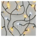 LED vánoční řetěz, 12 m, vnější i vnitřní, teplý/studený bílý, časovač