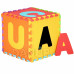 SPRINGOS Pěnové puzzle abeceda s čísly - 172x172 cm - vícebarevná