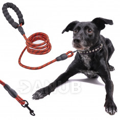 Vodítko pro psa - odolné reflexní lano - 2m - červené