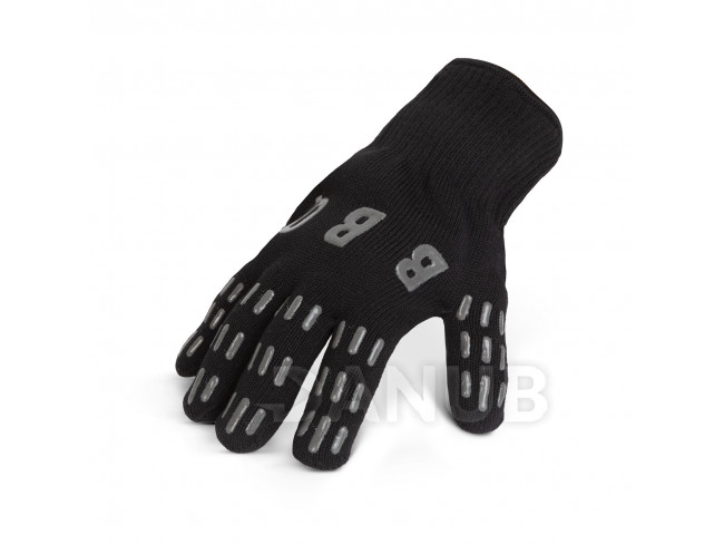 Tepelně odolné grilovací rukavice - černé