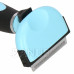 SPRINGOS Samočistící kartáč na čištění srsti - čepel 5 cm - modro-černá