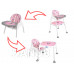 Jídelní židle pro děti 3 v 1 růžová
