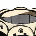 Univerzální skládací ohrádka pro psy a kočky - 91cm - béžovošedá