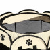 Univerzální skládací ohrádka pro psy a kočky - 73cm - béžovošedá