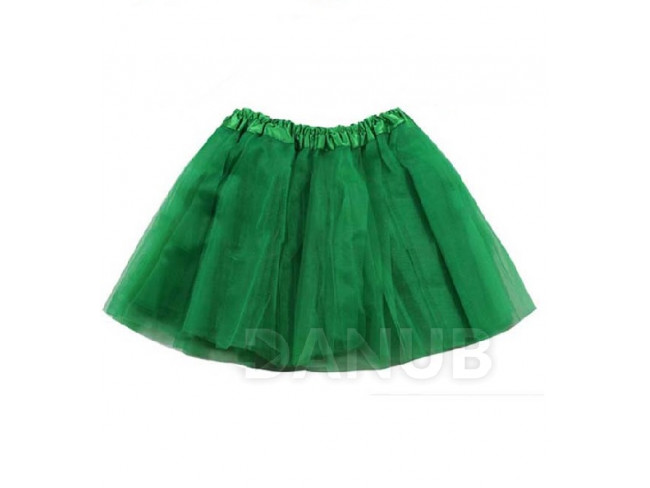 Tylová sukně zelená