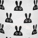 Springos Úložný koš na hračky - vzor králíci na krémové