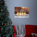 Vánoční LED obrázek - s věšákem na zeď, 2 x AA, 40 x 30 cm