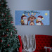 Vánoční LED obrázek - s věšákem na zeď, 2 x AA, 70 x 30 cm