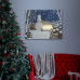LED obraz na zeď - zimní krajina - 2 x AA, 48 x 38 cm