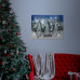 LED obraz -  "Let it snow" - 2 x AA, 40 x 30 cm