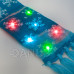 Vánoční šála - 100 cm - s LED, na baterie, modrá