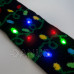 Vánoční šála - 100 cm - s LED, na baterie, černá