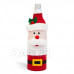 Vánoční dekorace na láhve - 3D mikuláš - polyester - 27 x 12 cm