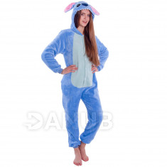 Plyšový overal Kigurumi - vzor Stitch - velikost S - 155 cm