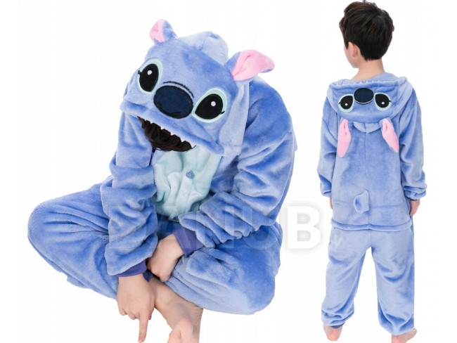 Plyšový overal Kigurumi - vzor Stitch - 120 -130cm
