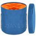 Springos Koš na uložení hraček s rukojetí - 27 L - nádoba - modro-oranžový