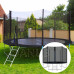 Springos Zahradní trampolína pro děti s vnější sítí a žebříkem - 245 cm