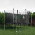 Springos Zahradní trampolína pro děti s vnitřní sítí a žebříkem - 365 cm