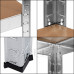 Kovový regál s 5 policemi - 180x90x30cm