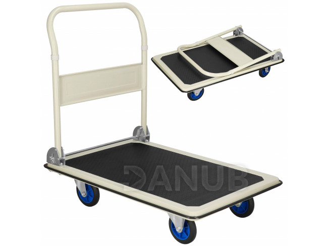 Springos Skládací plošinový vozík - 90x60x85 cm - 300 kg