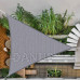 SPRINGOS Stínící plachta trojúhelník - 500x500x500cm - světle šedá