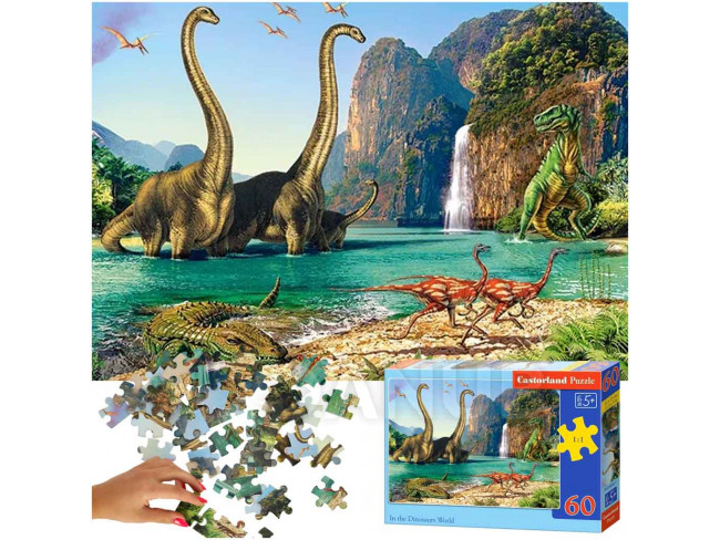 CASTORLAND Puzzle 60 dílků - Svět dinosaurů - 5+