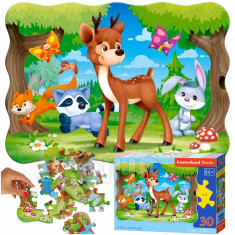 CASTORLAND Puzzle 30 dílků - Lesní zvířátka - 4+