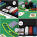 Pokerový set - kufřík + 500 žetonů + kostky + podložka
