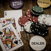Pokerový set - kufřík + 500 žetonů + kostky + podložka