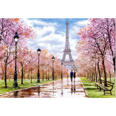 CASTORLAND Puzzle 1000 dílků - Romantická procházka Pařížem - 68x47cm