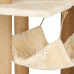 Springos Sisalové škrábadlo pro kočky s hračkami - 7-úrovní - 154 cm - béžové