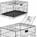 Chovatelská klec pro zvířata - skládací - 93 x 67 x 56,5 cm - M - černá