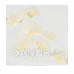Springos Povlak na polštář - 40x40cm - zlaté listy na bílé