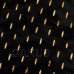 SPRINGOS Plyšová deka LUX - 150x200cm - černá + zlaté detaily