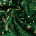 SPRINGOS Plyšová deka LUX - 150x200cm - zelená + zlaté listy
