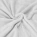 SPRINGOS Oboustranná plyšová deka - 150x200cm - světle šedá