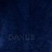 Springos Pánský plyšový župan -XXL - tmavě modrý s hnědou