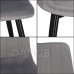 Springos Jídelní židle Tedi - čalouněná - velur - šedá/černá - 1ks