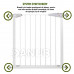 SPRINGOS Bezpečnostní bariérová zabrána pro schody a dveře - bílá - 76-99 cm