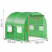 Springos Náhradní kryt na skleník - fólie - 2x2x2x m - UV-4 - 140g/m - zelená